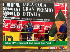 Usado, Monza Italian GP Podium #111 - 1992 Grid Formula 1 F1 Card - Mansell Senna Prost comprar usado  Enviando para Brazil