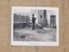 Dietro casa Quadro di A. Faldi Stampa del 1899 comprar usado  Enviando para Brazil
