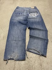 ECKO UNLTD Baggy Jeans W32 Y2K Graffiti Denim Vintage Hip-Hop Streetwear 2000s comprar usado  Enviando para Brazil