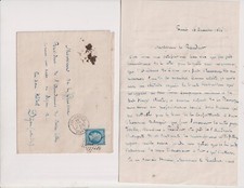 1865. lettre autographe d'occasion  Bergerac