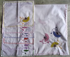 Nappe rectangulaire serviettes d'occasion  Beaumont-de-Lomagne