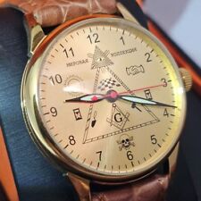 Usado, RAKETA USSR Maçônico Vintage Relógio Mecânico Manutenção Estilo Pedreiro Visível comprar usado  Enviando para Brazil
