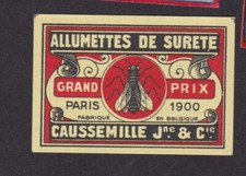 Ancienne étiquettes allumette d'occasion  France