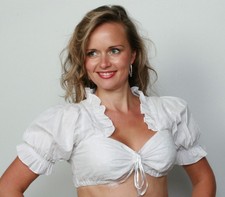 Bluse weiss dirndlbluse gebraucht kaufen  Germering