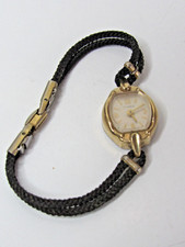 Relógio de pulso vintage Timex feminino tom dourado pulseira de corda #W1-36 comprar usado  Enviando para Brazil