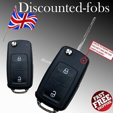 2 BOTÕES PARA VW AMAROK TRANSPORTER T5 T6 CONTROLE REMOTO FLIP KEY FOB SHELL CASE comprar usado  Enviando para Brazil