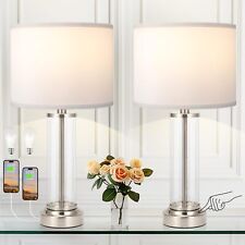 Nickel bedroom lamps for sale  Brentwood