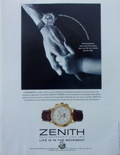 Publicité montre zenith d'occasion  Montluçon