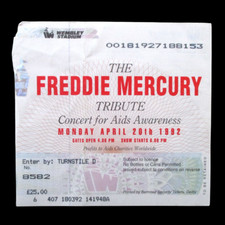 Queen 'Freddie Mercury Tribute Concert' Ticket Stub 1992 Wembley Stadium UK comprar usado  Enviando para Brazil