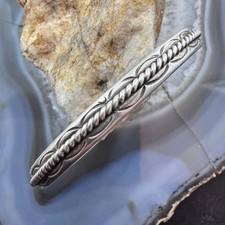 Pulseira feminina fina vintage de prata esterlina nativa americana corda torcida comprar usado  Enviando para Brazil