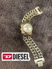 Relógio feminino Diesel ouro corrente dupla comprimento 6 polegadas moda elegante comprar usado  Enviando para Brazil