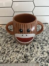 Caneca de café Galerie Sock marrom macaco alça dupla cerâmica 16 oz. comprar usado  Enviando para Brazil