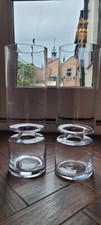 Pair glass hurricane for sale  STONE
