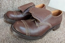 Vintage brown leather for sale  MAYBOLE