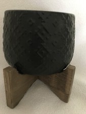Black ceramic planter for sale  Smithville