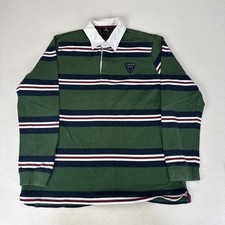 Usado, Camiseta masculina de rugby US POLO ASSN azul verde marrom listrada manga longa Preppy comprar usado  Enviando para Brazil