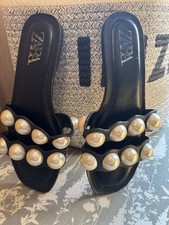 Zara pearl sliders for sale  KETTERING
