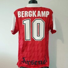 Camisa BERGKAMP 10 Arsenal - Grande - 1995/1996 - Nike Home JVC Highbury comprar usado  Enviando para Brazil