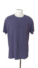 Camiseta masculina POLO Ralph Lauren tamanho XL roxa manga curta bolso de algodão NOVA, usado comprar usado  Enviando para Brazil