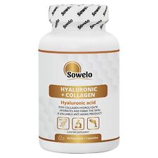 Hyaluronic Acid + Collagen Capsules – NatiCol, Skin Hydration & Firmness Sowelo comprar usado  Enviando para Brazil