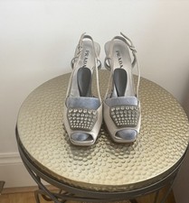 Prada silver peep for sale  LONDON