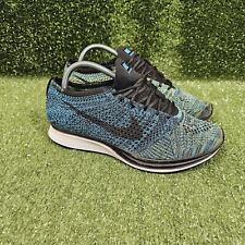 Tênis de corrida esportivo Nike Flyknit Racer azul brilhante 526628-405 masculino 9.5 comprar usado  Enviando para Brazil