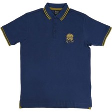 Usado, Camisa polo masculina grande azul marinho logotipo Queen Crest (importação) comprar usado  Enviando para Brazil