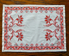 Beau napperon rectangulaire d'occasion  Saint-Martin-Boulogne