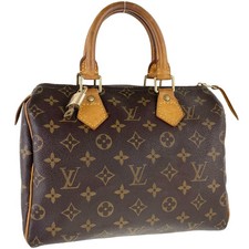 Bolsa de mão Louis Vuitton monograma Speedy 25 couro tecido marrom 3450 comprar usado  Enviando para Brazil