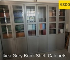 Tall grey glass for sale  LINCOLN