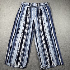 Calça GYPSIES & MOONDUST Feminina M Perna Larga Corte Elástico Cintura Traseira Raiom Praia comprar usado  Enviando para Brazil