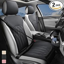 Pack de 2 fundas de cuero para asientos de coche delanteras segunda mano  Embacar hacia Mexico