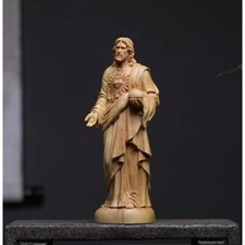 Usado, Escultura em madeira estátua de Jesus decoração para casa escultura religiosa em madeira maciça comprar usado  Enviando para Brazil