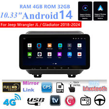 Rádio estéreo automotivo GPS Android 14 4GB+32GB 10,33"" para Jeep Wrangler JL/Gladiator comprar usado  Enviando para Brazil