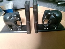 Pair ebony elephant for sale  SOUTHAMPTON