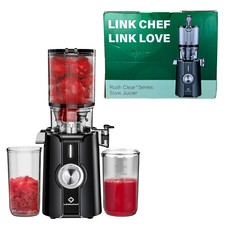 Espremedor de mastigação lenta Rush Clear 4,35" calha de alimentação larga 42 oz fácil de limpar 200W, usado comprar usado  Enviando para Brazil