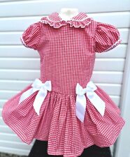 Vestido DREAM 0-8 anos MENINAS uniforme escolar gingham forrado na cintura caída 4 cores comprar usado  Enviando para Brazil
