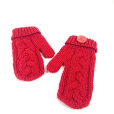 LOUIS VUITTON Moffle Constance Guantes y Mitones con Insignia Guantes Lana Rojo segunda mano  Embacar hacia Mexico