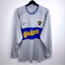 Camiseta Nike manga comprida original Boca Juniors 2000-2001 terceira camisa de futebol, usado comprar usado  Enviando para Brazil