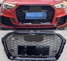Para Audi A3 8V S3 2017-20 RS3 para-choque dianteiro grade preta malha comprar usado  Enviando para Brazil