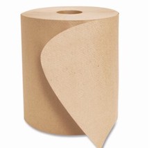 Toalhas de papel enroladas para calçadão, 1 dobra, folhas de rolo de 8 pol., 800 pés, naturais, 6 peças comprar usado  Enviando para Brazil