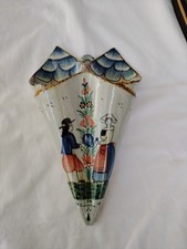Bouquetière double faïence d'occasion  Pézenas