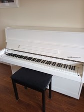Upright piano white for sale  NOTTINGHAM