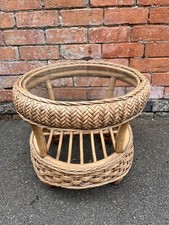 Vintage round bamboo for sale  LEICESTER