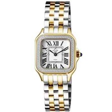 Relógio suíço GV2 by Gevril feminino Milan 12113B quartzo IPYG 2 tons aço diamante comprar usado  Enviando para Brazil