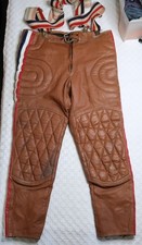 Calça de Motocross Vintage GP Cycle Young Cycle North Hollywood Couro Tamanho-34 comprar usado  Enviando para Brazil