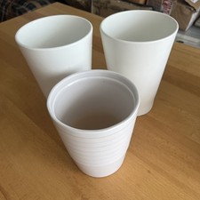 White plant pots for sale  SOUTHALL