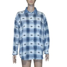 Camisa com botões estampada grama limão - Pequena comprar usado  Enviando para Brazil