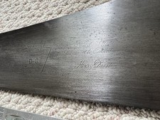 Henry disston rip for sale  Onsted