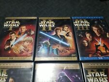 star wars episodes 1-6 Dvd Lot 9 Disk Set THX Widescreen Digitally Mastered comprar usado  Enviando para Brazil